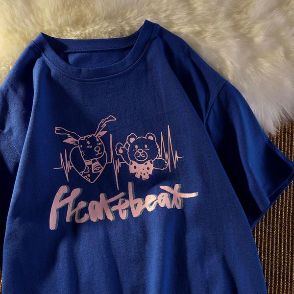 hong kong style bear short sleeve t-shirt female student summer loose korean version ins chaoyuansu fenggao street hiphop fried women's, White
hong kong style bear short sleeve t-shirt female student summer loose korean version ins chaoyuansu fenggao street hiphop fried women's, White