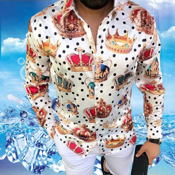 Plus size 3XL Men's Polka dot vintage Chemisier Shirts Long Sleeve Autumn Hawaiian Camicetta Shirt Loose Fit Print Blusa Pattern Man Cl, White;black
Plus size 3XL Men's Polka dot vintage Chemisier Shirts Long Sleeve Autumn Hawaiian Camicetta Shirt Loose Fit Print Blusa Pattern Man Cl, White;black