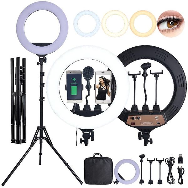 flash heads 18 inch pographic lighting bi-color led ring light 80w ringlight lamp with tripod for camera phone microphone
flash heads 18 inch pographic lighting bi-color led ring light 80w ringlight lamp with tripod for camera phone microphone