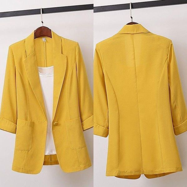 women's suits & blazers womens formal workwear office uniform designs women blazer feminino three quarter sleeve single breasted jacket, White;black
women's suits & blazers womens formal workwear office uniform designs women blazer feminino three quarter sleeve single breasted jacket, White;black