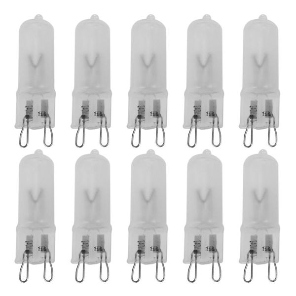 bulbs 10x g9 halogen warm white office frosted light bulb lamp 40w 230v 
bulbs 10x g9 halogen warm white office frosted light bulb lamp 40w 230v