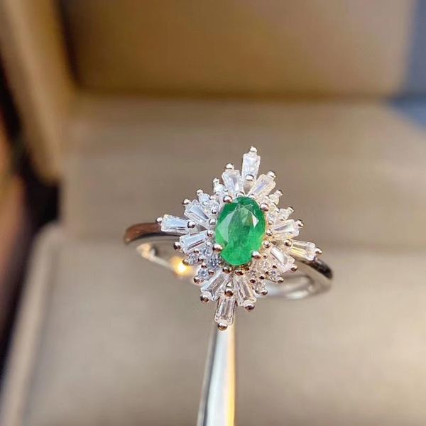 cluster rings emerald ring natural and real 925 sterling silver fine jewelry, Golden;silver
cluster rings emerald ring natural and real 925 sterling silver fine jewelry, Golden;silver