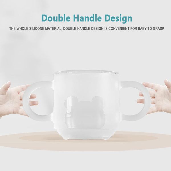 mugs 150ml transparent cartoon frosted cup silicone double handle milk children baby handgrip anti-fall durable with scale
mugs 150ml transparent cartoon frosted cup silicone double handle milk children baby handgrip anti-fall durable with scale