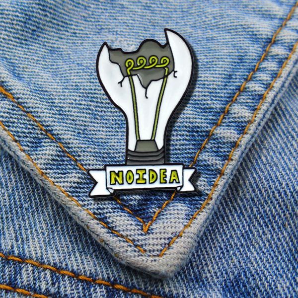 broken bulb noidea brooches for backpacks alloy shirt enamel pins women brooch pin badge metal jewelry accessories, Gray
broken bulb noidea brooches for backpacks alloy shirt enamel pins women brooch pin badge metal jewelry accessories, Gray