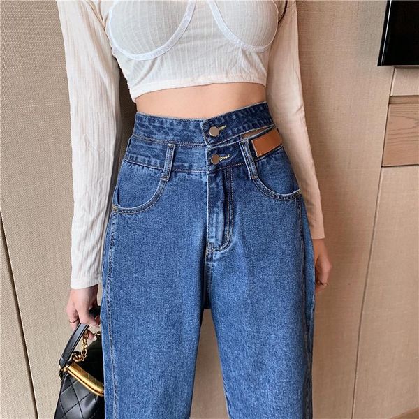 harem straight jeans women high waist denim pants plus size chic streetwear autumn fashion retro women's, Blue
harem straight jeans women high waist denim pants plus size chic streetwear autumn fashion retro women's, Blue