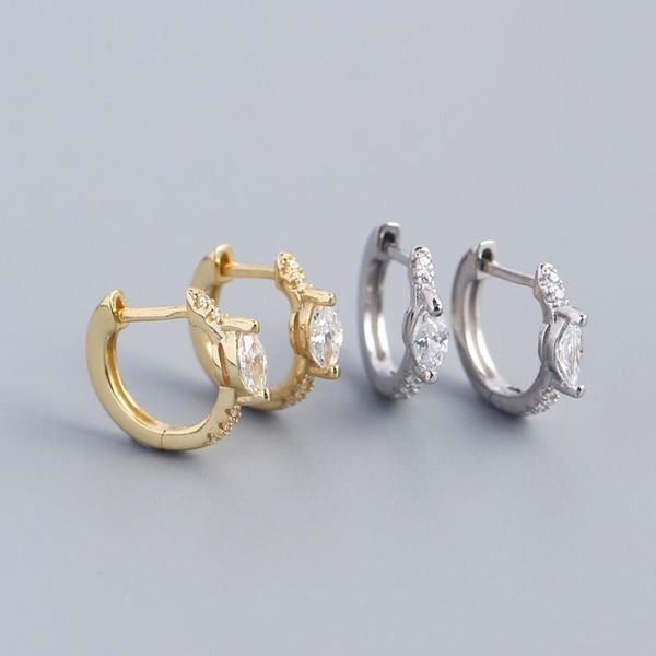 stud fashionable simple women's jewelry 925 sterling silver transparent horse eye zircon earring geometric personality gift, Golden;silver
stud fashionable simple women's jewelry 925 sterling silver transparent horse eye zircon earring geometric personality gift, Golden;silver
