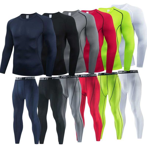 men's tracksuits men long sleeve 2piece suit t shirt compression tights+pants fitness running t-shirt breathable sport set rashgard gym, Gray
men's tracksuits men long sleeve 2piece suit t shirt compression tights+pants fitness running t-shirt breathable sport set rashgard gym, Gray