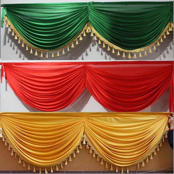 party decoration wedding stage background swags table skirt valance event tassel ice silk swag drape for backdrop curtain 3m 6m
party decoration wedding stage background swags table skirt valance event tassel ice silk swag drape for backdrop curtain 3m 6m