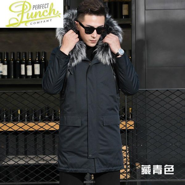 men's leather & faux liner winter coat jacket men real raccoon collar jackets plus size natural fur parka yy799, Black
men's leather & faux liner winter coat jacket men real raccoon collar jackets plus size natural fur parka yy799, Black
