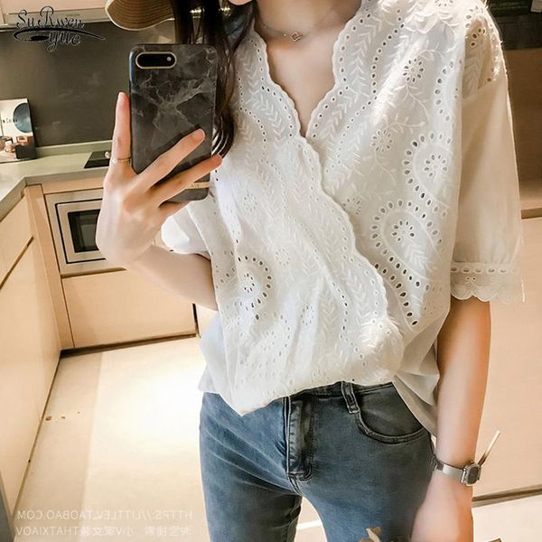 women's blouses & shirts short sleeve v-neck summer ladies loose white women korean crochet hollow out lace woman shirt plus size 4xl
women's blouses & shirts short sleeve v-neck summer ladies loose white women korean crochet hollow out lace woman shirt plus size 4xl
