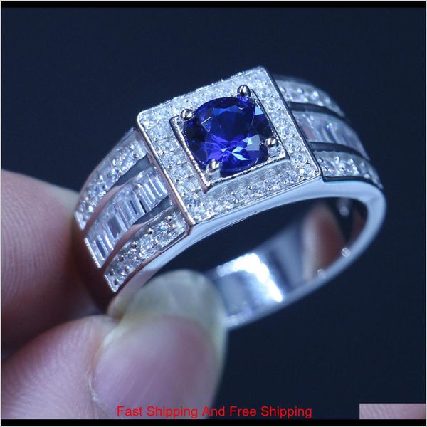 wholesale luxury jewelry pure real soild 925 sterling silver blue sapphire 5a cz round cut gemstones wedding men band ring gift size 1 s5nrs, Golden;silver
wholesale luxury jewelry pure real soild 925 sterling silver blue sapphire 5a cz round cut gemstones wedding men band ring gift size 1 s5nrs, Golden;silver