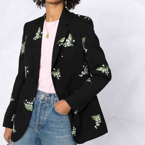 suits runway women black 2021 elegant office lady floral embroidery loose blazer spring jacket suit coat outerwear, White;black
suits runway women black 2021 elegant office lady floral embroidery loose blazer spring jacket suit coat outerwear, White;black