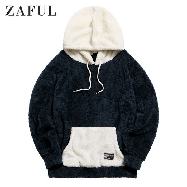 colorblock pocket fluffy men hoodies sweatshirts casual plush women patchwork hoodies hip hop streetwear hooded pullover 210728, Black
colorblock pocket fluffy men hoodies sweatshirts casual plush women patchwork hoodies hip hop streetwear hooded pullover 210728, Black