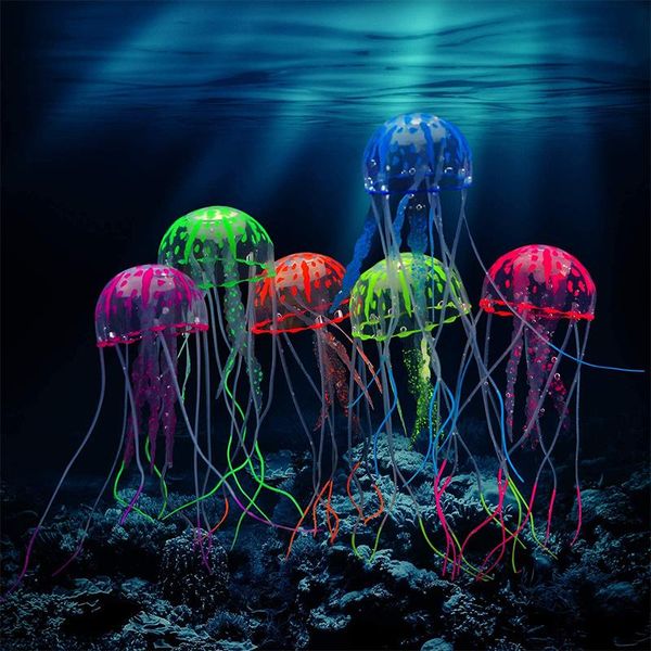 decorations glowing jellyfish aquarium decoration glow in dark artificial floating for fish tank accessories sillicon ornament
decorations glowing jellyfish aquarium decoration glow in dark artificial floating for fish tank accessories sillicon ornament
