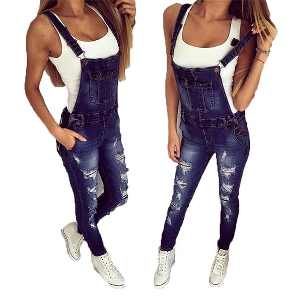 women's jeans jumpsuit women fashion ripped overalls a tight little feet distressed, Blue
women's jeans jumpsuit women fashion ripped overalls a tight little feet distressed, Blue