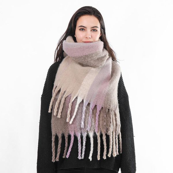 scarves fashion imitation cashmere women vintage plaid scarf winter warm knitted casual mohair tassel wild female thick shawl long wrap, Blue;gray
scarves fashion imitation cashmere women vintage plaid scarf winter warm knitted casual mohair tassel wild female thick shawl long wrap, Blue;gray