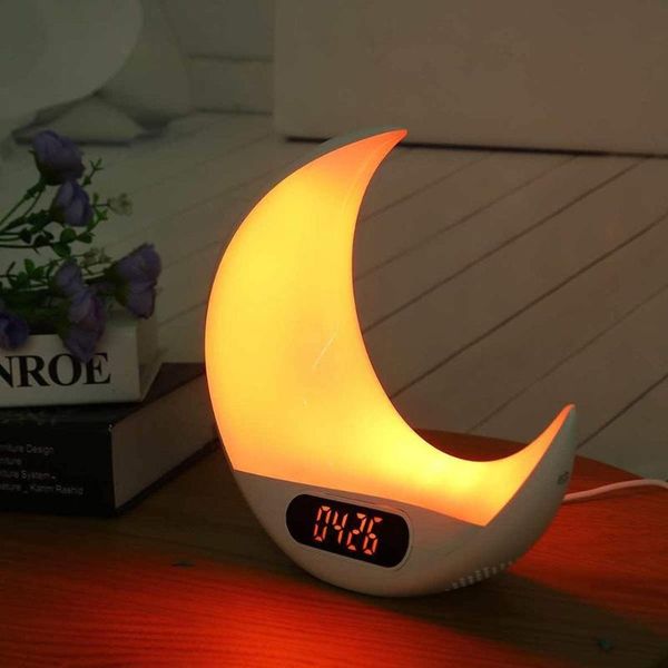 other clocks & accessories moon digital alarm clock wake up light led lamp electronic desk simulating sunrise/sunset
other clocks & accessories moon digital alarm clock wake up light led lamp electronic desk simulating sunrise/sunset