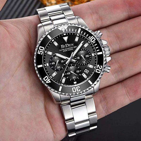 wristwatches big waterproof diver watches men quartz chronograph male wristwatch men's sports stainless steel 2021, Slivery;brown
wristwatches big waterproof diver watches men quartz chronograph male wristwatch men's sports stainless steel 2021, Slivery;brown