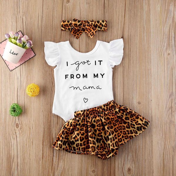 3pcs summer toddler infant baby girl cotton casual outfits set letter bodysuit leopard shorts headband cute clothes, White
3pcs summer toddler infant baby girl cotton casual outfits set letter bodysuit leopard shorts headband cute clothes, White