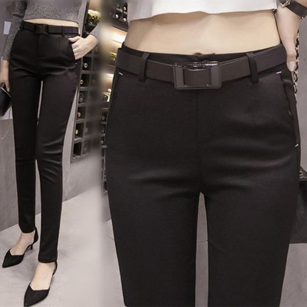 spring autumn 2021 women business office lady solid loose long trousers female mid waist button slim pencil suit pants s61 women's & ca, Black;white
spring autumn 2021 women business office lady solid loose long trousers female mid waist button slim pencil suit pants s61 women's & ca, Black;white
