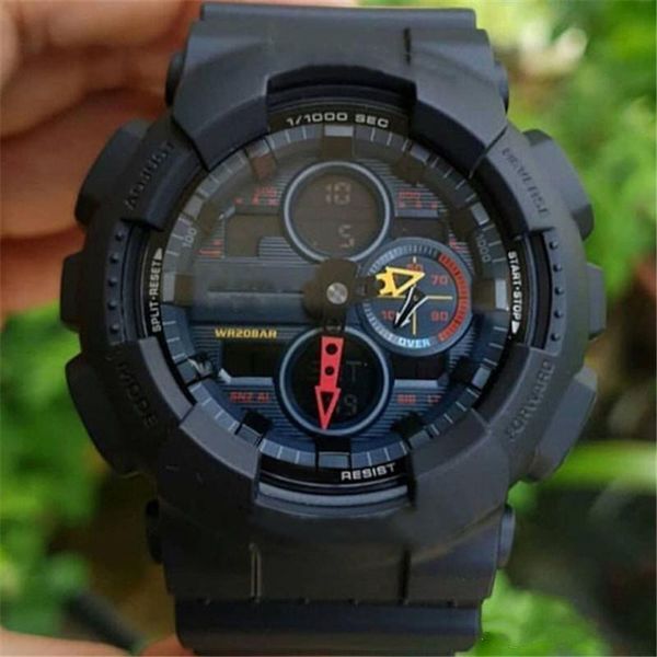wristwatches 2021 men's digital watches 140 led dual display watch men hand-raising light relogio masculino wristwatch all pointers wor, Slivery;brown
wristwatches 2021 men's digital watches 140 led dual display watch men hand-raising light relogio masculino wristwatch all pointers wor, Slivery;brown