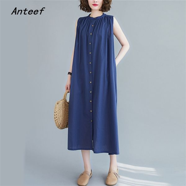 sleeveless plus size cotton linen vintage dresses for women casual loose long summer shirt dress elegant sundress 210517, Black;gray
sleeveless plus size cotton linen vintage dresses for women casual loose long summer shirt dress elegant sundress 210517, Black;gray