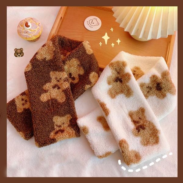 scarves women autumn winter scarf warm bear print ladies plush brown color soft year's gift, Blue;gray
scarves women autumn winter scarf warm bear print ladies plush brown color soft year's gift, Blue;gray