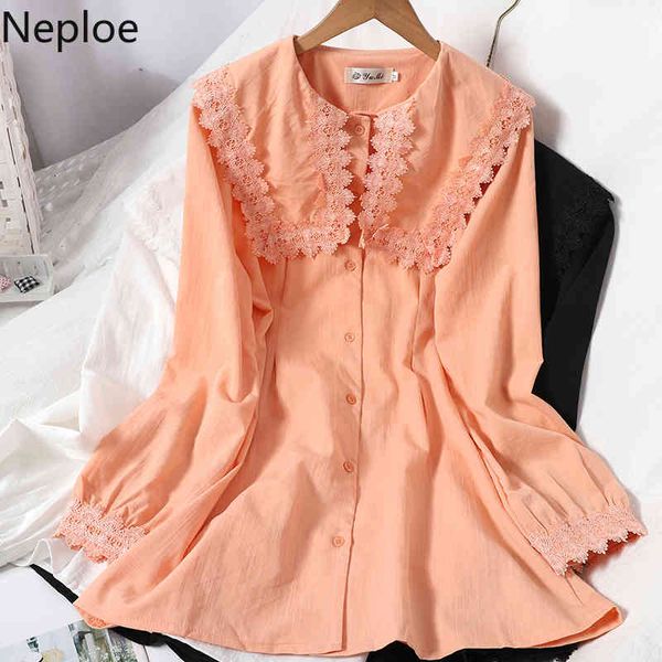 neploe sweet dress woman lace turn-down collar long sleeve korean mini dresses for women single breasted solid robe vestidos 210422, Black;gray
neploe sweet dress woman lace turn-down collar long sleeve korean mini dresses for women single breasted solid robe vestidos 210422, Black;gray