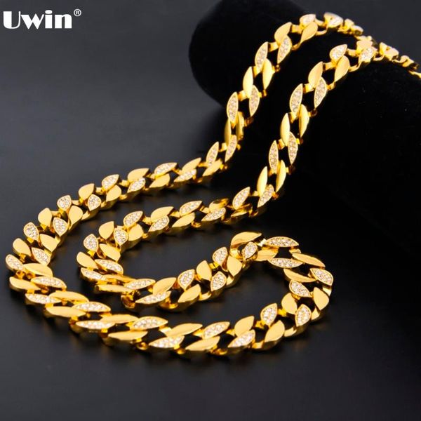 gold finish 15mm 30" iced out hip hop cz chain necklace mens miami cuban bling chains, Silver
gold finish 15mm 30" iced out hip hop cz chain necklace mens miami cuban bling chains, Silver