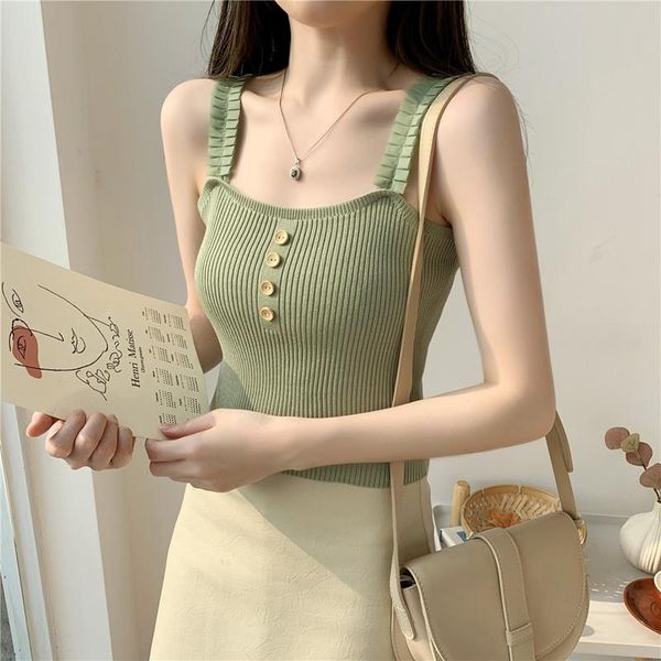 summer green for women lace tank korean knitting slim cropped girls vintage camis fashion womens clothing women's tanks &, White
summer green for women lace tank korean knitting slim cropped girls vintage camis fashion womens clothing women's tanks &, White