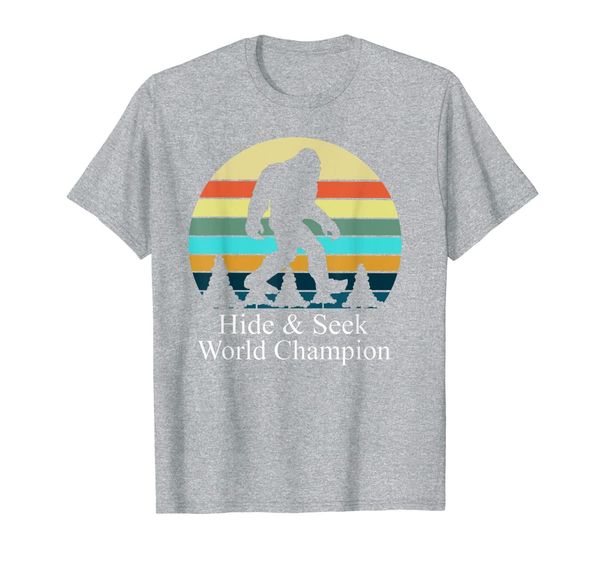 hide and seek world champion t-shirt bigfoot is real t-shirt, White;black 
hide and seek world champion t-shirt bigfoot is real t-shirt, White;black