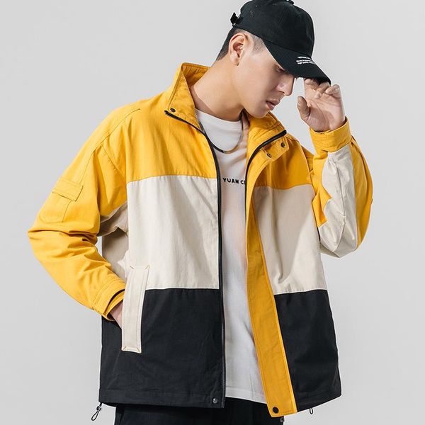 men's jackets e-baihui patchwork jacket autumn casual cotton streetwear japanese hip hop fashion loose windbreaker harajuku bomber coat, Black;brown
men's jackets e-baihui patchwork jacket autumn casual cotton streetwear japanese hip hop fashion loose windbreaker harajuku bomber coat, Black;brown