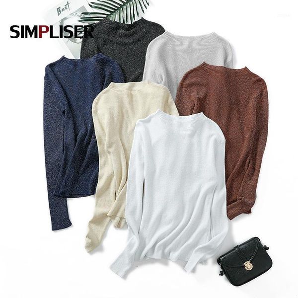 women's sweaters knitted women pullovers lurex shinny thin o-neck long sleeve knitting femme pull jumper feminino sueter mujer 2021, White;black
women's sweaters knitted women pullovers lurex shinny thin o-neck long sleeve knitting femme pull jumper feminino sueter mujer 2021, White;black