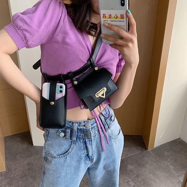 women waist pack pouch chest bag fanny phone shoulder mini two pockets cool belt bags
women waist pack pouch chest bag fanny phone shoulder mini two pockets cool belt bags