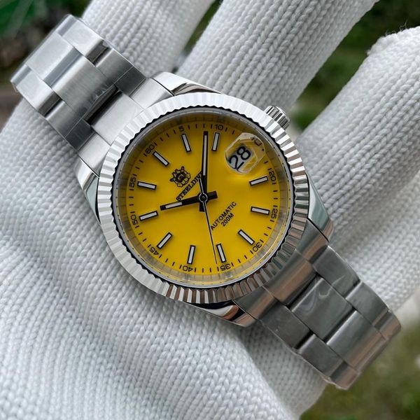 wristwatches steeldive sd1933 matte dial 39mm stainless steel case sapphire glass 200m water resistant nh35 automatic dive watch with date, Slivery;brown
wristwatches steeldive sd1933 matte dial 39mm stainless steel case sapphire glass 200m water resistant nh35 automatic dive watch with date, Slivery;brown