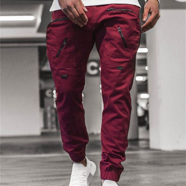 men's pants 2021 joggers men sweatpants gyms running mens fitness bodybuilding cargo jogging zipper trousers, Black
men's pants 2021 joggers men sweatpants gyms running mens fitness bodybuilding cargo jogging zipper trousers, Black