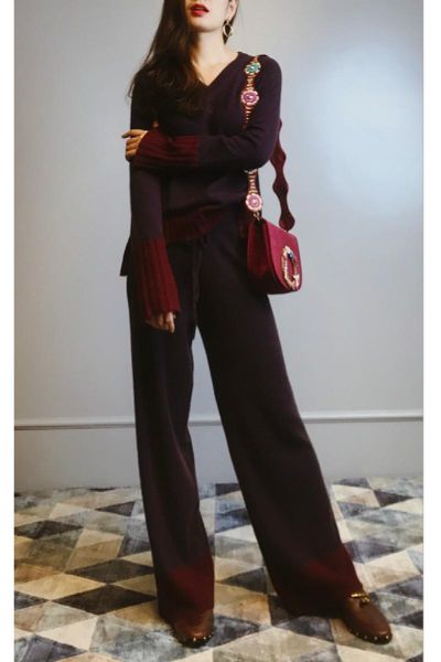 women's two piece pants 2021 rushed drawstring full wool winter cashmere knit suit female color matching v-neck sweater wide leg two-pi, White
women's two piece pants 2021 rushed drawstring full wool winter cashmere knit suit female color matching v-neck sweater wide leg two-pi, White