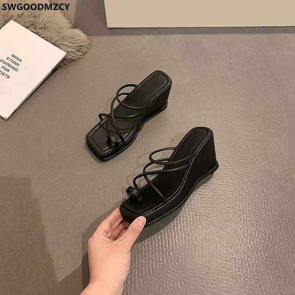slippers ladies wedges shoes for women summer 2021 high heels woman pumps zapatos de mujer, Black
slippers ladies wedges shoes for women summer 2021 high heels woman pumps zapatos de mujer, Black