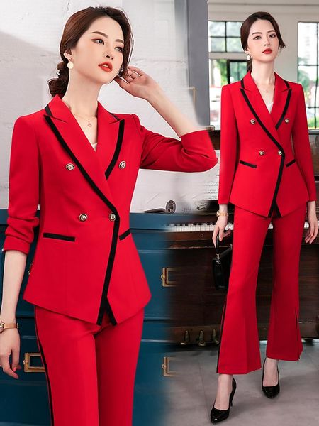 women's two piece pants work suits for women white suit jacket host jewellery shop set and blazer 2
women's two piece pants work suits for women white suit jacket host jewellery shop set and blazer 2