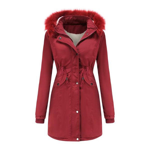 plus size outerwear & coats 2021 winter parka women fashion detachable hooded fur collar warm cotton padded clothes female thick velvet coat, Black
plus size outerwear & coats 2021 winter parka women fashion detachable hooded fur collar warm cotton padded clothes female thick velvet coat, Black