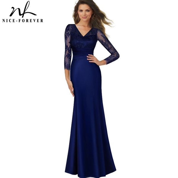 nice-forever elegant backless lace patchwork gown celebrity party bodycon women mermaid maxi dress btya019 210419, White
nice-forever elegant backless lace patchwork gown celebrity party bodycon women mermaid maxi dress btya019 210419, White
