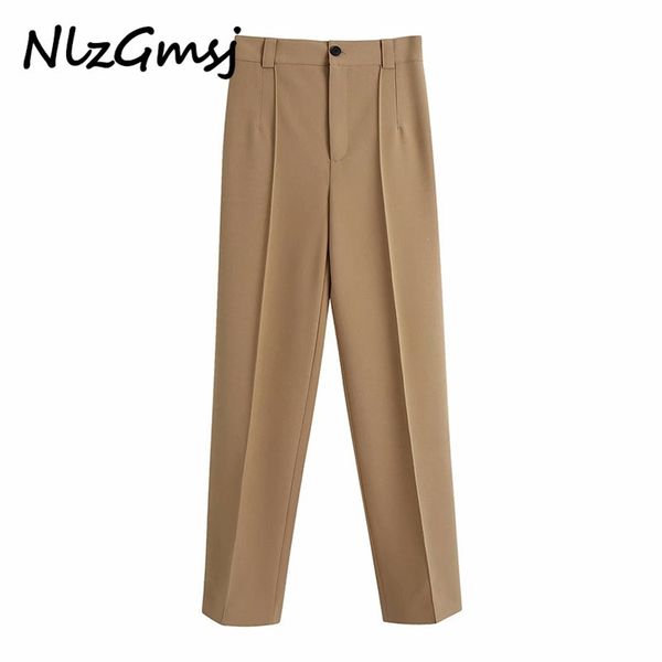 women fashion with seam detail straight pants vintage high waist zipper fly office wear female trousers mujer 210628, Black;white
women fashion with seam detail straight pants vintage high waist zipper fly office wear female trousers mujer 210628, Black;white