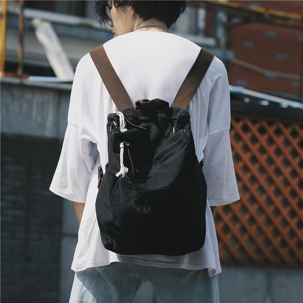 backpack korean simple college style student bag men's wear-resistant large-capacity canvas
backpack korean simple college style student bag men's wear-resistant large-capacity canvas