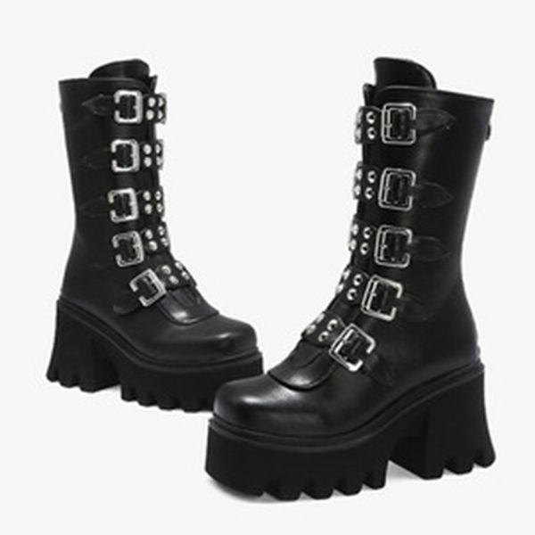 new black solid pu artificial thick bottom high with martin boots after zipper large size stage women's boots fashion-boots
new black solid pu artificial thick bottom high with martin boots after zipper large size stage women's boots fashion-boots