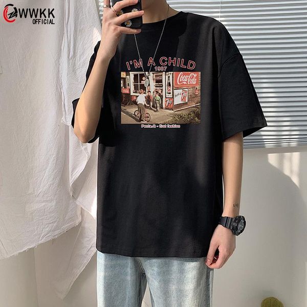 men's t-shirts wwkk 2021 short-sleeved t-shirt summer couples clothes loose korean version of the trend half-sleeved, White;black
men's t-shirts wwkk 2021 short-sleeved t-shirt summer couples clothes loose korean version of the trend half-sleeved, White;black