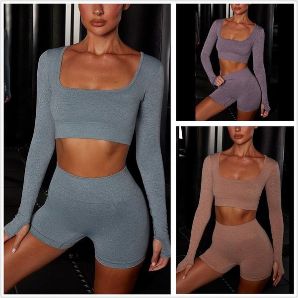 yoga outfit 7 colors seamless set female sports suit women sportswear gym clothing fitness long sleeve crop and workout shorts
yoga outfit 7 colors seamless set female sports suit women sportswear gym clothing fitness long sleeve crop and workout shorts
