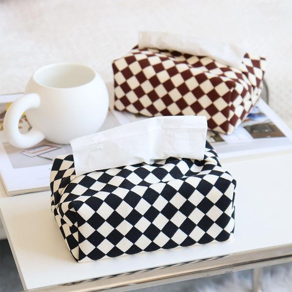 tissue boxes & napkins box cover modern simple plaid checkerboard print paper-pumping waterproof storage holder paper container car accessor
tissue boxes & napkins box cover modern simple plaid checkerboard print paper-pumping waterproof storage holder paper container car accessor