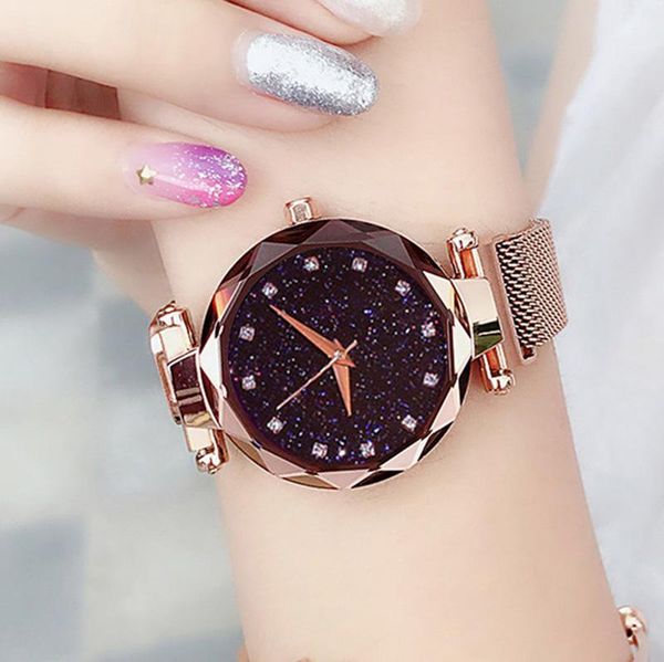 wristwatches watches women bayan kol saati magnet buckle starry sky quartz watch for ladies rose gold mesh wristwatch, Slivery;brown
wristwatches watches women bayan kol saati magnet buckle starry sky quartz watch for ladies rose gold mesh wristwatch, Slivery;brown