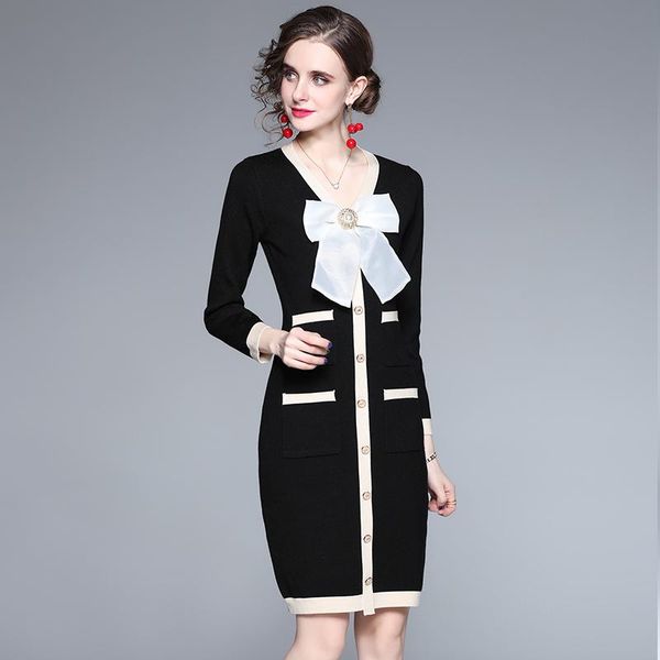 casual dresses jsxdhk pink v neck knitted bodycon dress fashion autumn winter women diamonds bow single breasted pocket hit color sheath, Black;gray
casual dresses jsxdhk pink v neck knitted bodycon dress fashion autumn winter women diamonds bow single breasted pocket hit color sheath, Black;gray