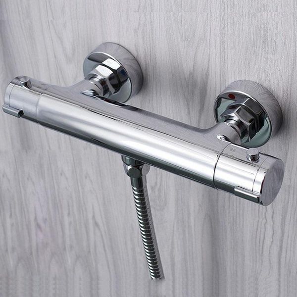 wall mounted two handle thermostatic shower faucet mixer , taps chrome finish bathroom sets
wall mounted two handle thermostatic shower faucet mixer , taps chrome finish bathroom sets